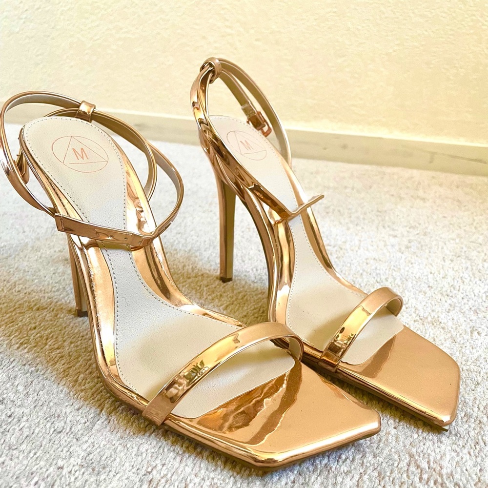Rose gold heels
